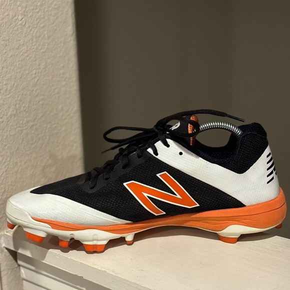 New Balance Baseball Cleats PL4040B4 Elements Black Orange Mens Size 12 - Picture 3 of 10